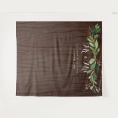 Rustikale Eukalyptus-Blätter im Hintergrund des Ho Wandteppich (Vorderseite (Horizontal))