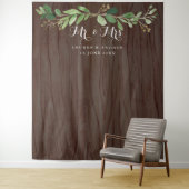 Rustikale Eukalyptus-Blätter im Hintergrund des Ho Wandteppich (Beispiel)