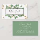 Rustikale Eukalyptus boho beruflich Visitenkarte (Vorne/Hinten)