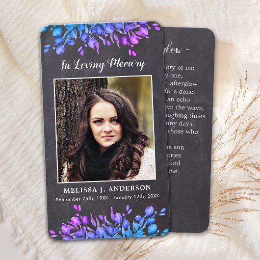 Rustikale Eukalyptus Botanische Gedenkkarte Telefonnummerkarte