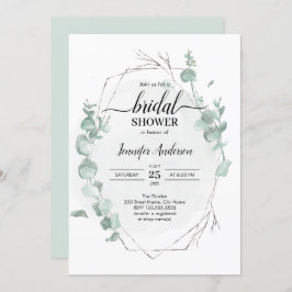 Rustikale Eukalyptus Bridal Dusche Einladung