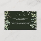 Rustikale Eukalyptus Details SM - Grün Begleitkarte (Vorderseite)