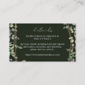 Rustikale Eukalyptus & Gold 2 Details SM Grün Begleitkarte (Vorderseite)