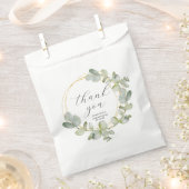 Rustikale Eukalyptus Green Wedding Vielen Dank Geschenktütchen (Ausgeschnitten)