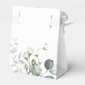 Rustikale Eukalyptus-Grüne Hochzeit Geschenkschachtel (Rückseite)