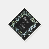 Rustikale Eukalyptus-Grüne Hochzeit Serviette (Ecke)