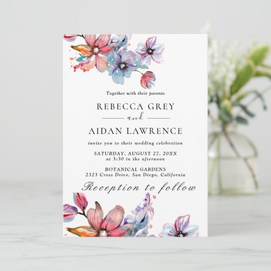 Rustikale Eukalyptus-Grüne Wedding Invit Einladung (Stehend Vorderseite)