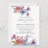 Rustikale Eukalyptus-Grüne Wedding Invit Einladung (Vorderseite)