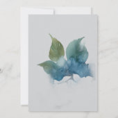 Rustikale Eukalyptus-Grüne Wedding Invit Einladung (Rückseite)