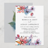 Rustikale Eukalyptus-Grüne Wedding Invit Einladung (Vorne/Hinten)