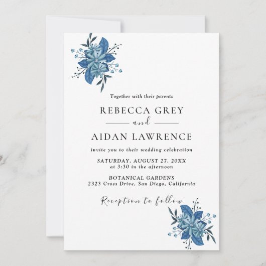 Rustikale Eukalyptus-Grüne Wedding Invit Einladung (Vorderseite)