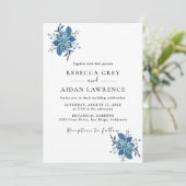 Rustikale Eukalyptus-Grüne Wedding Invit Einladung (Stehend Vorderseite)