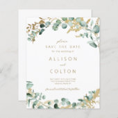 Rustikale Eukalyptus-Grünpflanzen Salbei (Vorne/Hinten)