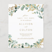 Rustikale Eukalyptus-Grünpflanzen Salbei (Vorderseite)