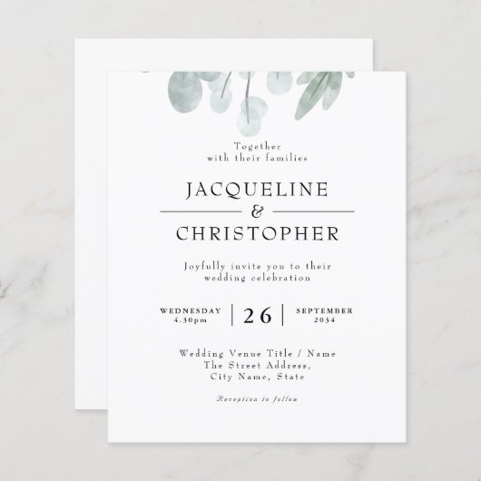 Rustikale Eukalyptus Haushalt Blumenzwiebeleinladu (Vorne/Hinten)