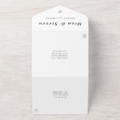 Rustikale Eukalyptus-Hochzeit All In One Einladung (Außenbereich)