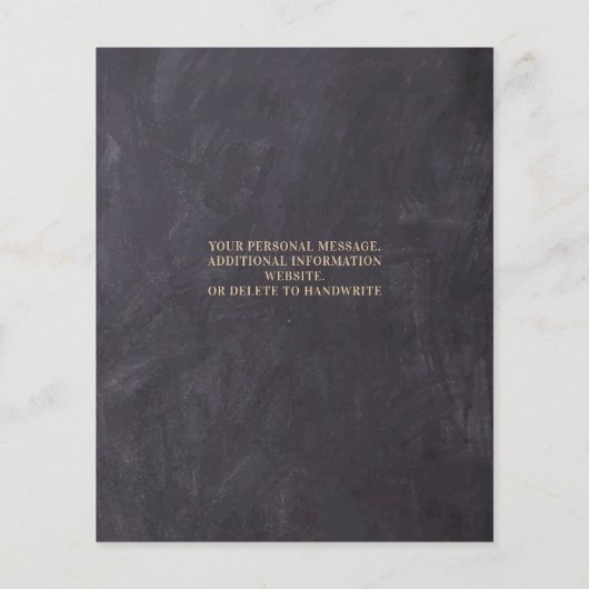 Rustikale Eukalyptus-Hochzeit rettet das Datum (Rückseite)