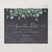 Rustikale Eukalyptus-Hochzeit rettet das Datum (Vorderseite)