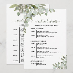 Rustikale Eukalyptus-Hochzeitsveranstaltungen & Ze Programm