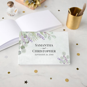 Rustikale Eukalyptus & Lavender Elegant Boho Weddi Gästebuch