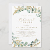 Rustikale Eukalyptus-Probe Einladung (Vorderseite)