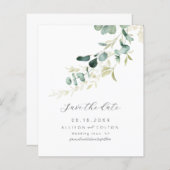 Rustikale Eukalyptus Salbei grüne Vegetation Boho (Vorne/Hinten)