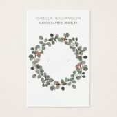 Rustikale Eukalyptus-Schmuckkarten (Vorderseite)