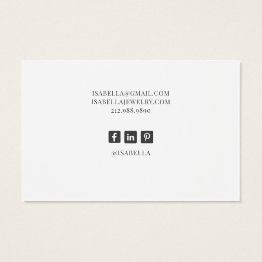 Rustikale Eukalyptus-Schmuckkarten (Rückseite)