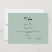 Rustikale Eukalyptus Sei meine Trauzeugin Einladung (Rückseite)