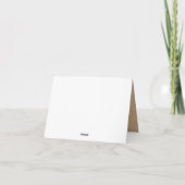 Rustikale Eukalyptus Woodland Wedding Vielen Dank Dankeskarte (Rückseite)