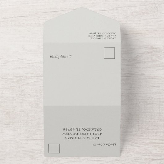 Rustikale Eukalyputus-Heiligtümer All In One Einladung (Außenbereich)