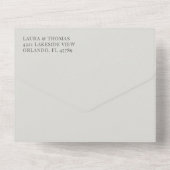 Rustikale Eukalyputus-Heiligtümer All In One Einladung (Rückseite)