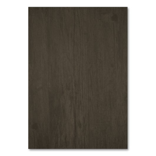 Rustikale Evergreen Lantern Hochzeitkarten Tischnummer (Rückseite)