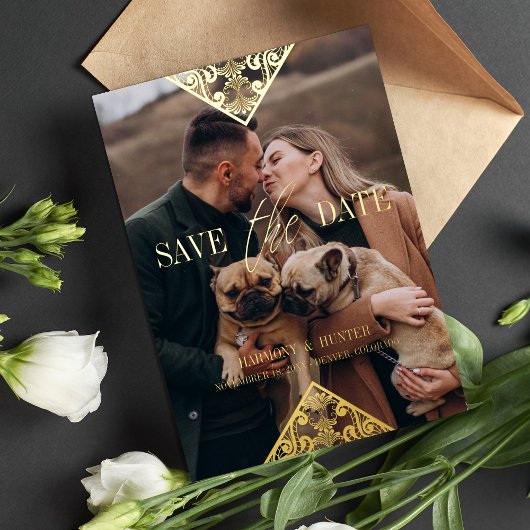 Rustikale Extravagante Boho-Spitzen-Wirkung Weiße Folieneinladung