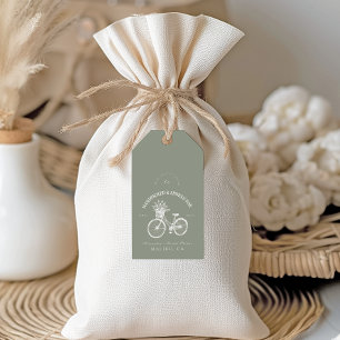 Rustikale Fahrraddusche Geschenkanhänger