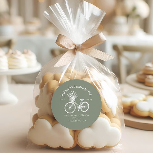 Rustikale Fahrraddusche Runder Aufkleber