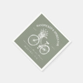 Rustikale Fahrraddusche Serviette (Ecke)