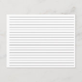 Rustikale Fall Boho Arch Pampas Grasrezeptkarte Begleitkarte (Rückseite)