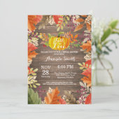 Rustikale Fall-Bridal-Dusche Einladung (Stehend Vorderseite)