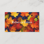 Rustikale Fall Foliage Business Card Visitenkarte (Vorderseite)
