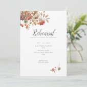 Rustikale Fall-Foliage Einladung (Stehend Vorderseite)