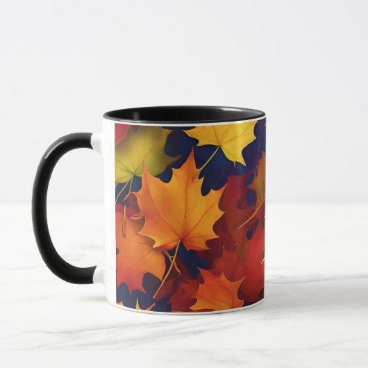 Rustikale Fall-Foliage-Tasse Tasse (Links)