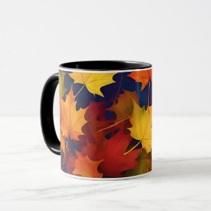 Rustikale Fall-Foliage-Tasse Tasse