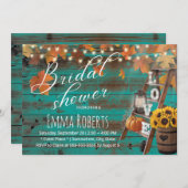 Rustikale Fall Liebe Wine Barrel Brautparty Einladung (Vorne/Hinten)