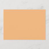 Rustikale Fall-Rose Blumenwörter der Ratenkarte Hinweiskarte (Rückseite)