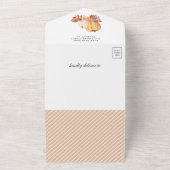 Rustikale Fall-Wald-Waldtiere Kinderdusche All In One Einladung (Außenbereich)