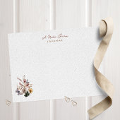 Rustikale Fall Wilde Blume Personalisierte Note Ca Mitteilungskarte