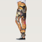 Rustikale Falleiche, orange gelb Leggings (Links)