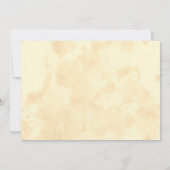 Rustikale fallende Blätter-Brautparty-Einladungen Einladung (Rückseite)