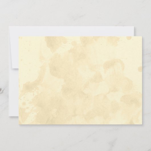 Rustikale Falling Blätter Hochzeitseinladungen Einladung (Rückseite)